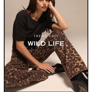 Abercrombie leopard jeans